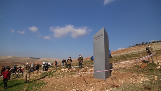 Mysterious monolith pops up near Turkish World Heritage site