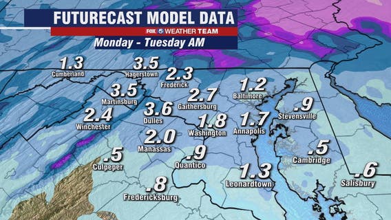 Freezing mist, light snow across parts of DC region make for messy Monday morning commute