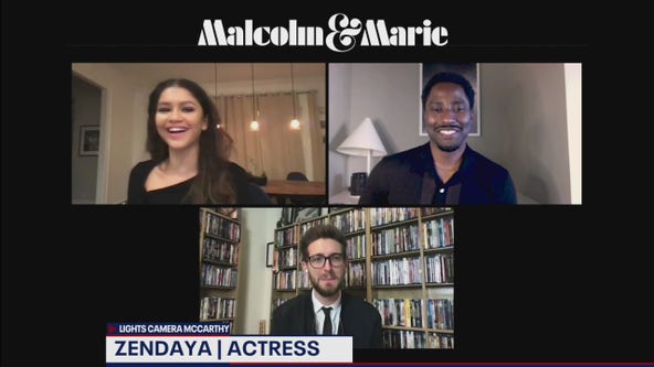 Zendaya, John David Washington talk reviews, filming of "Malcolm & Marie"