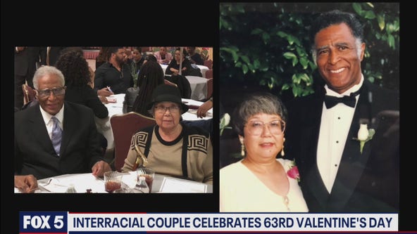 Interracial couple celebrates 63rd Valentine's Day