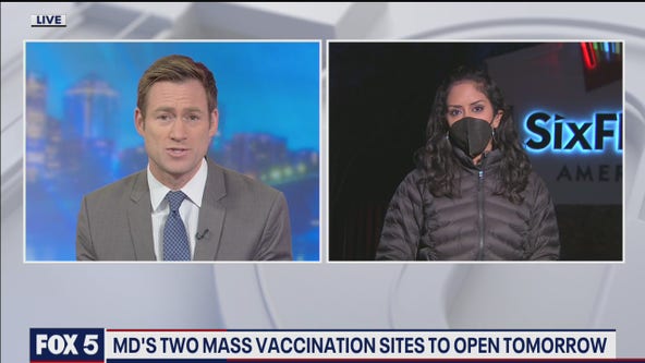 Maryland's two mass vaccination sites to open tomorrow