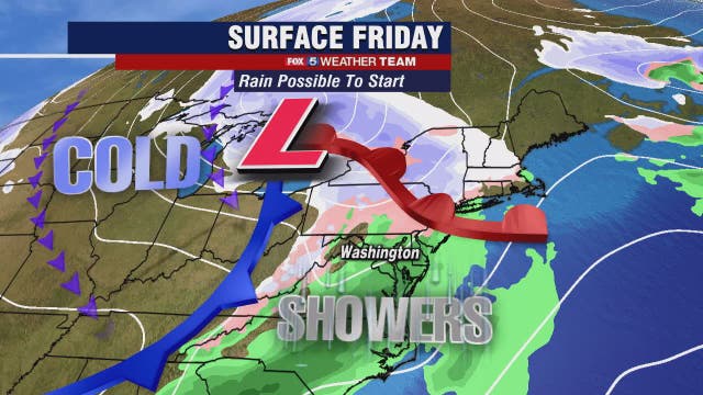 Rain, sleet possible during cold Friday morning; sunny and dry afternoon