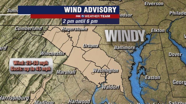 Gusty winds Tuesday with highs in the 50s; hints of spring Wednesday with temperatures near 60 degrees