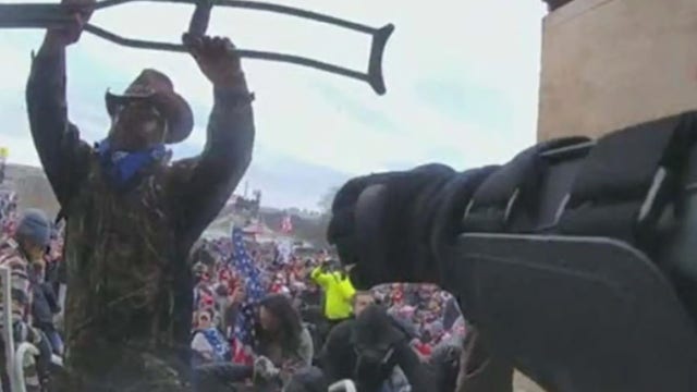 TV actor at Capitol riot facing assault, interference charges for using crutch as a weapon