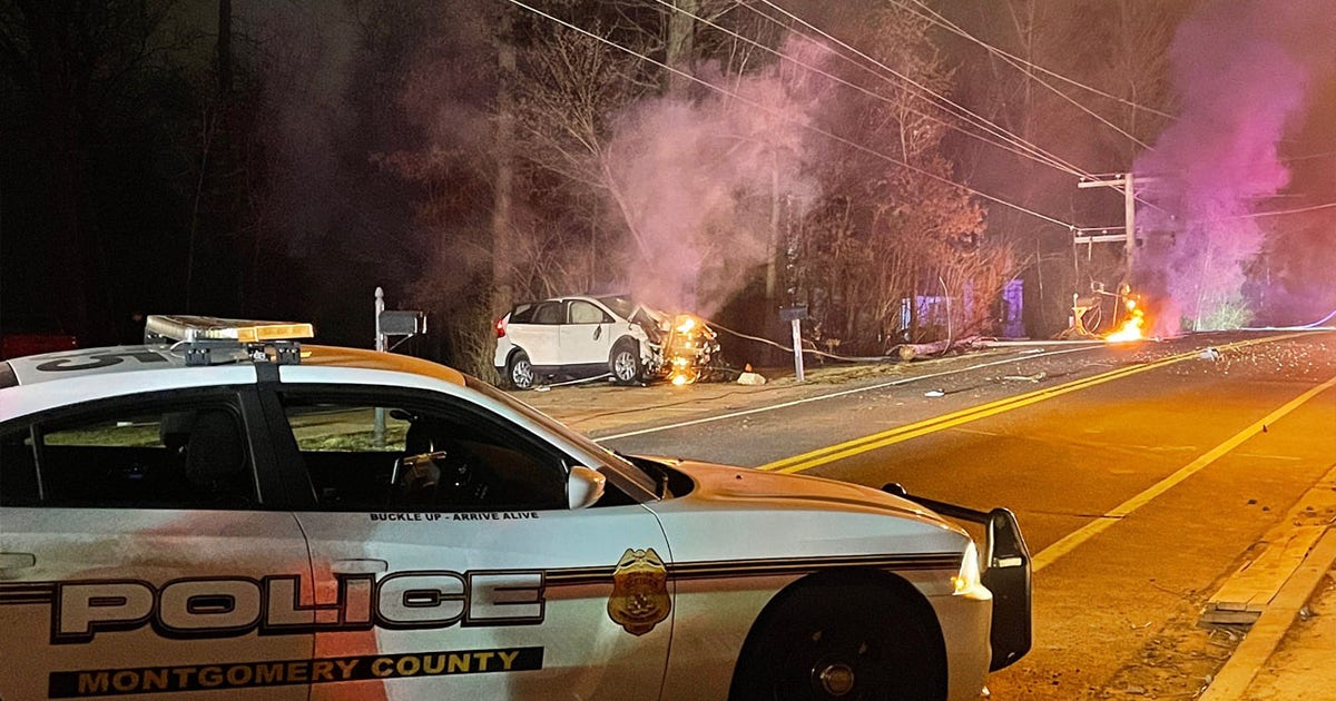 Child hospitalized after fiery crash in Montgomery County | FOX 5 DC