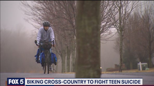 Biking cross-country to fight teen suicide