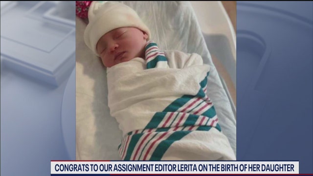 FOX 5 congratulates assignment editor Lerita and family on birth of newborn baby girl!