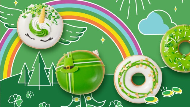 Wear green, get a free doughnut at Krispy Kreme