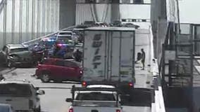 Multiple vehicles crash on Bay Bridge; emergency crews responding