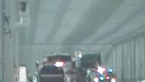Eastbound Bay Bridge closed to one lane after vehicle catches fire