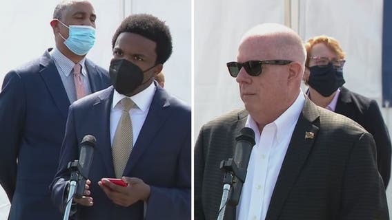 Governor, Greenbelt mayor clash at mass vaccination site opening event