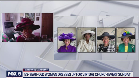82-year-old dresses up for virtual church every Sunday