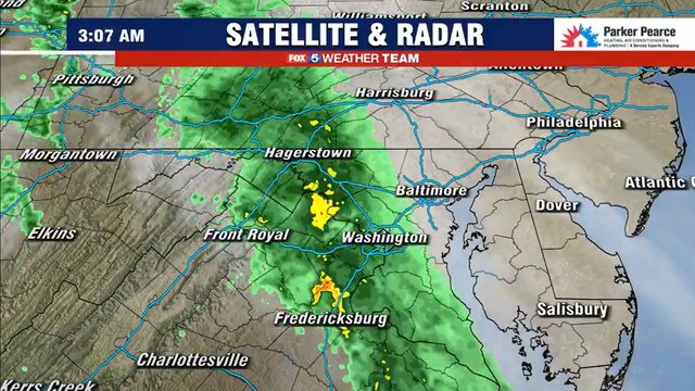 Scattered showers expected Friday with noticeably cooler temps