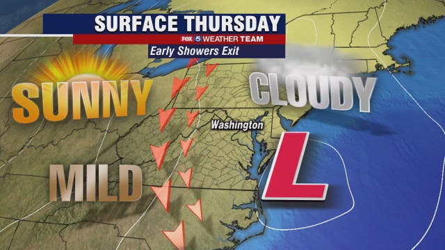 Clouds, drizzle Thursday morning; clear, breezy afternoon