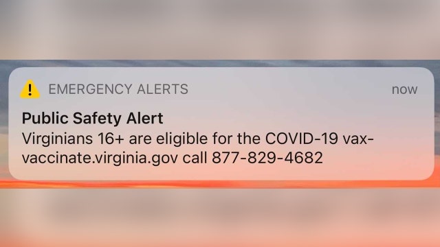 Fairfax County to open new mass vaccination site; Virginia sends COVID-19 vaccine reminder alerts