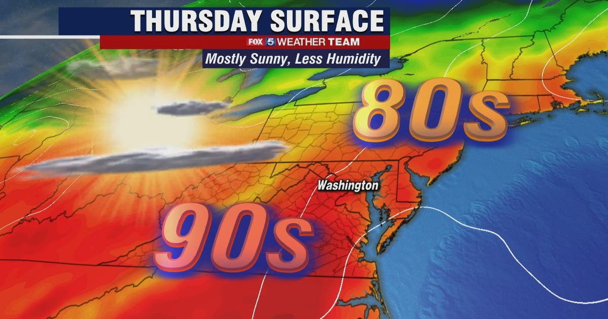 Hot and sunny Thursday with highs in the 80s; more storms expected ...