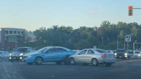 Video: Driver ‘doing doughnuts’ on Jefferson Davis Highway crashes into cop car