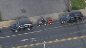 Video: Maryland lawnmower driver caught on camera waiting in line for gas