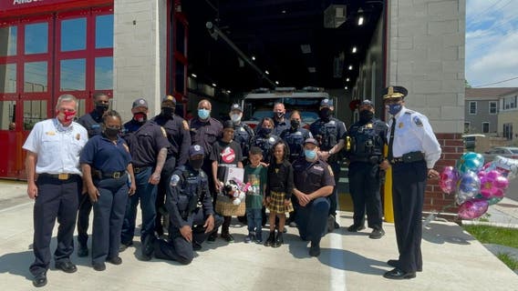 7-year-old girl shot in DC reunites with crew who helped save her life