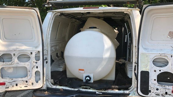 Prince George's County firefighters fix gas leak after panic buyer filled up 200-gallon tanks in van
