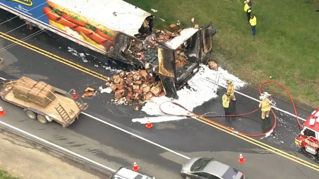 Fire involving hot dog truck causes delays in Haymarket