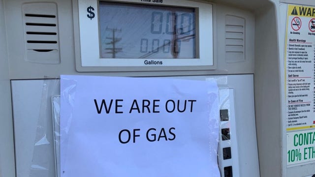 Gas shortages, panic-buying cause fuel concerns ahead of Memorial Day travel