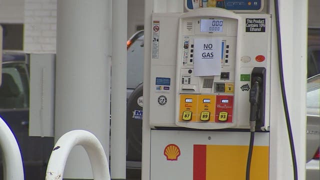 Gas shortages still causing problems for residents in parts of DC region Monday