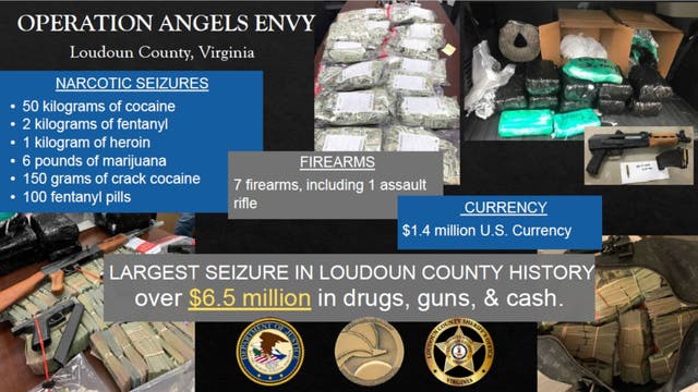 Biggest drug bust in Loudoun County history linked to Sinaloa Cartel, cops say