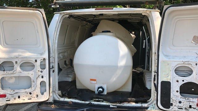 Prince George's County firefighters fix gas leak after panic buyer filled up 200-gallon tanks in van