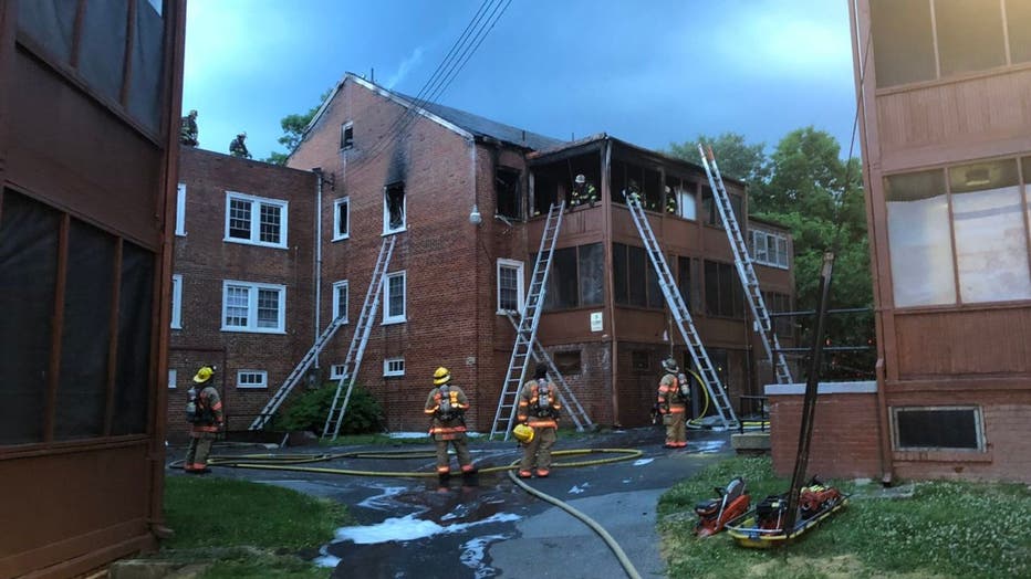 Montgomery County Crews Respond To 2 Alarm Fire At Silver Spring Apartment Complex