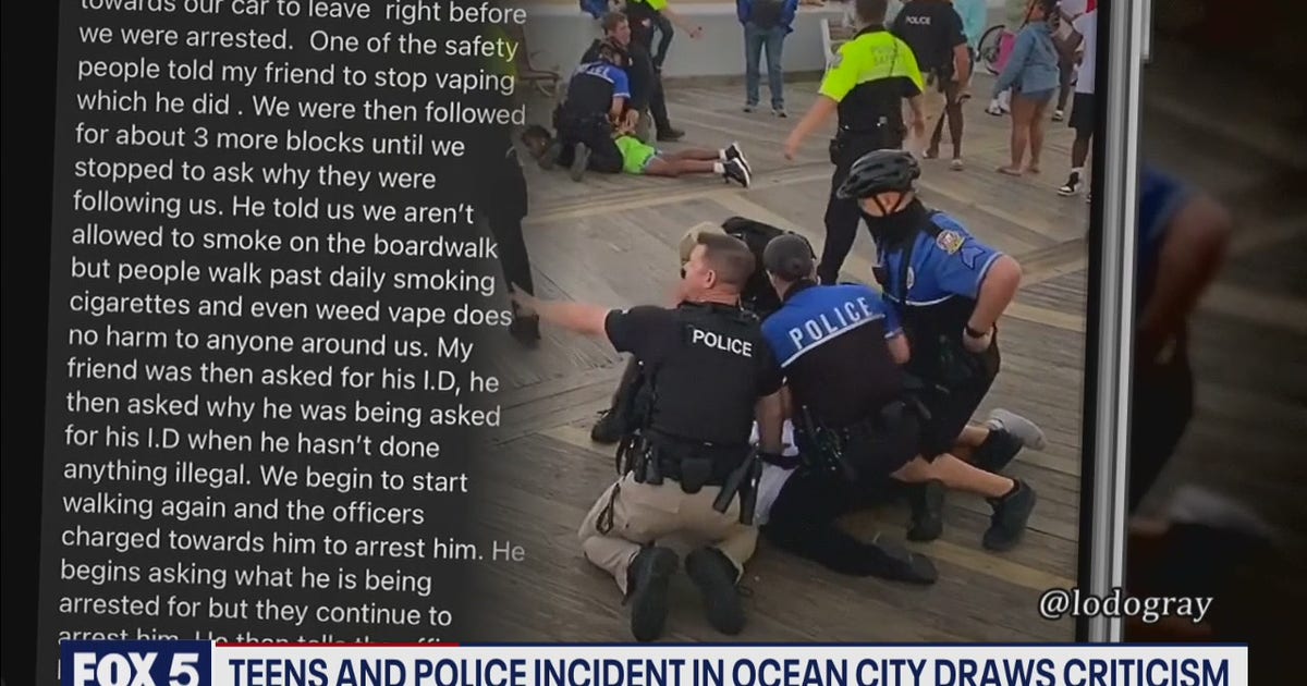 Ocean City police say 'officers are permitted to use force’ after video ...