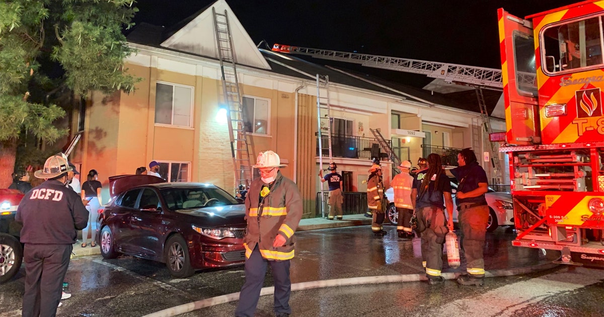 2 dozen displaced, dog killed after fire at DC apartment | FOX 5 DC