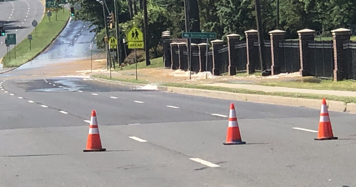 Water main break causes delays in North Bethesda | FOX 5 DC