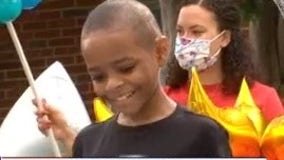 Northwest DC celebrates for 7-year-old who beat cancer