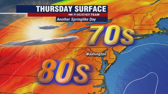 Sunny, dry and warm Thursday as springlike temperatures continue