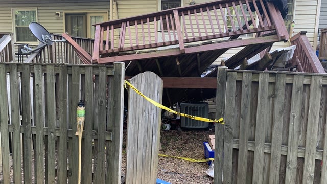 Maryland deck collapse causes safety concerns for neighbors