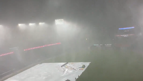 VIDEO: Tornado warning, heavy downpour halts Washington Nationals game