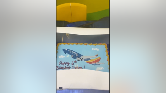 Mom throws Southwest Airlines-themed birthday party for 6-year-old son