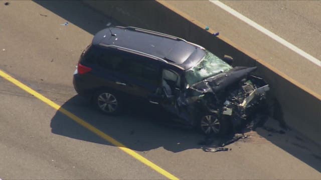 Stolen car crashes into tanker truck during pursuit on I-95 in Fairfax County, police say