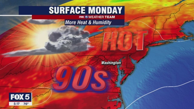 Hot and humid Monday with possible afternoon, evening thunderstorms