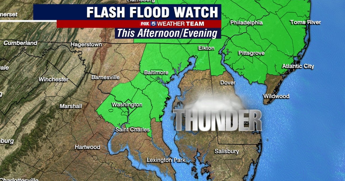 Hazy, hot Friday with highs in the 90s; Flash Flood Watch ahead of ...