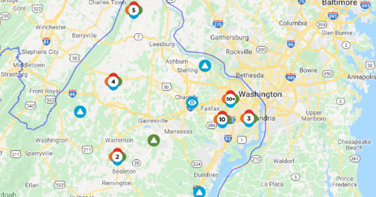 Thousands of power outages remain across DMV after severe storms caused ...