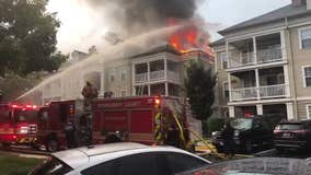 Dozens displaced, several injured after lightning strike sparks Germantown apartment building blaze: officials