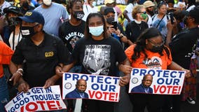March On For Voting Rights draws hundreds to DC on anniversary of MLK's 'I Have a Dream' speech