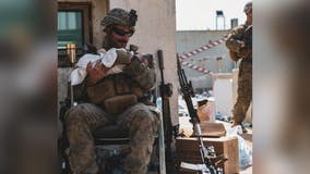 Maryland Marine goes viral for calming infant during evacuation in Kabul