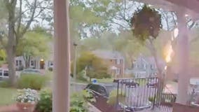 Video: Silver Spring lightning strike caught on camera