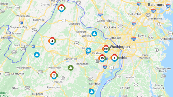 Thousands of power outages remain across DMV after severe storms caused serious damage