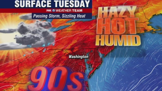 Hazy, hot and humid Tuesday with high temps, scattered storms