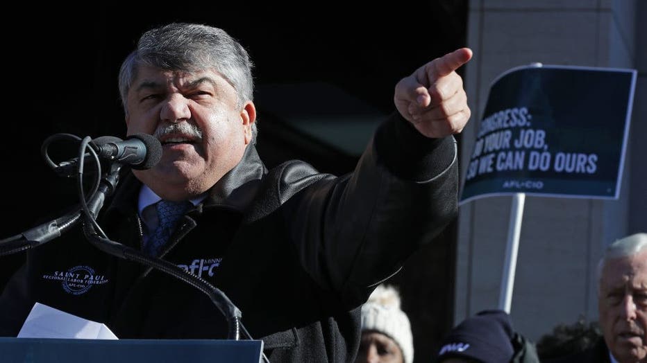 Union Organizers In Washington, D.C. Hold Rallies Calling For End To Government Shutdown