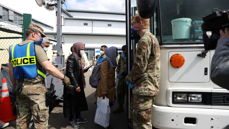 Kabul Evacuees Continue To Arrive At Ramstein Air Base